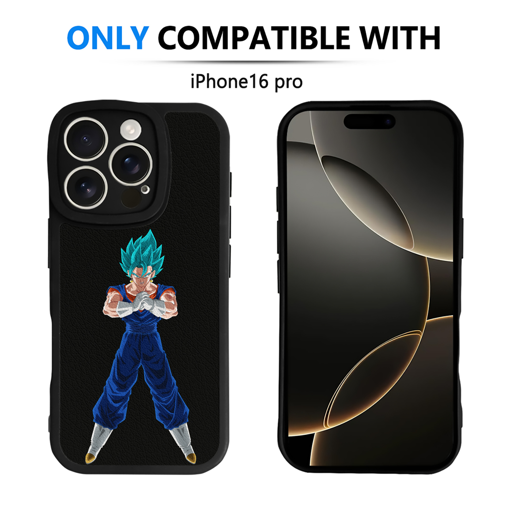 （画像用） ドラゴンボール ベジット DRAGON BALL Vegetto 【iPhone 16シリーズ対応】シリコンスマホケース（レザー調） 材質：シリコン